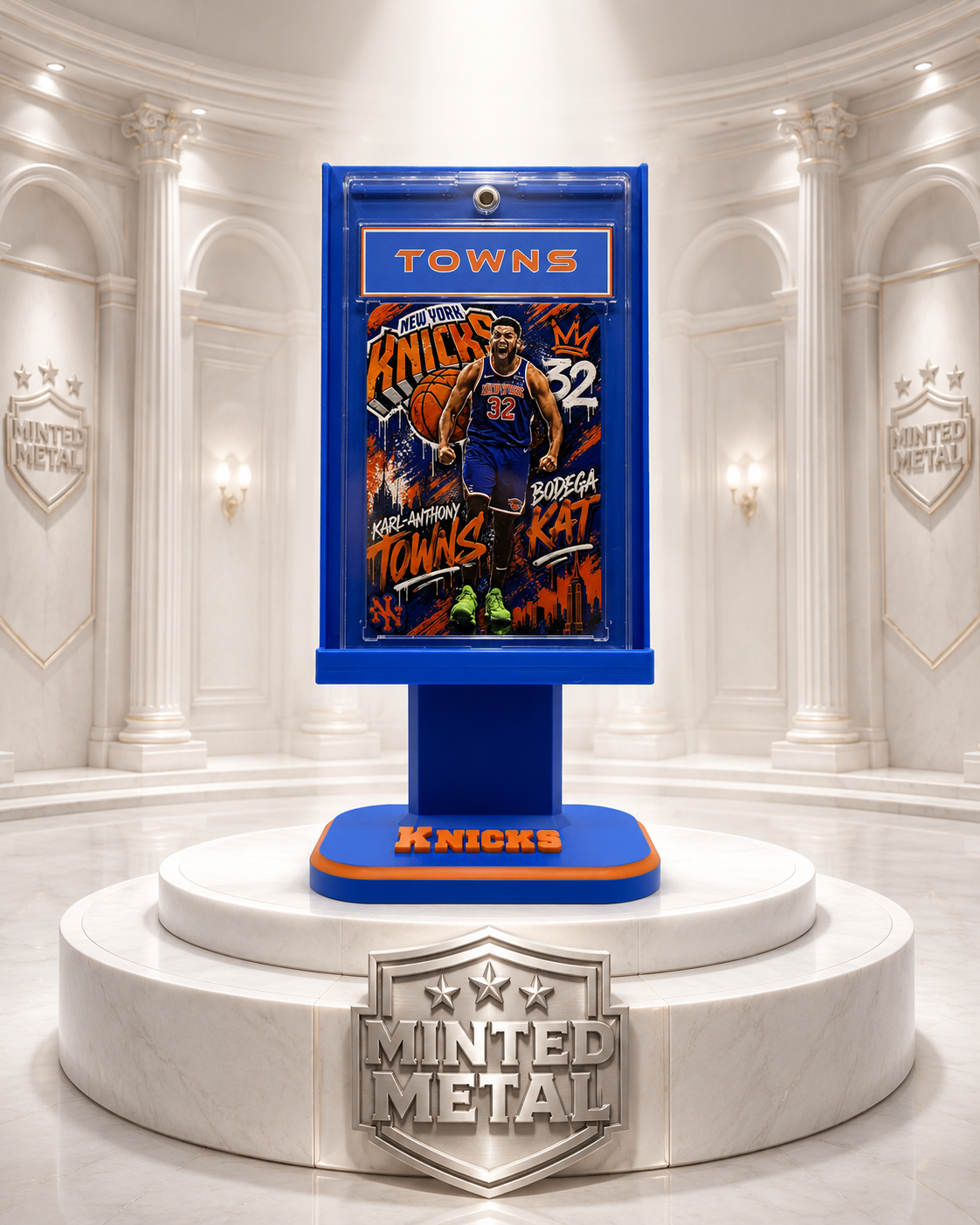 Karl Anthony Towns “Bodega KAT” - Minted Metal Card Display