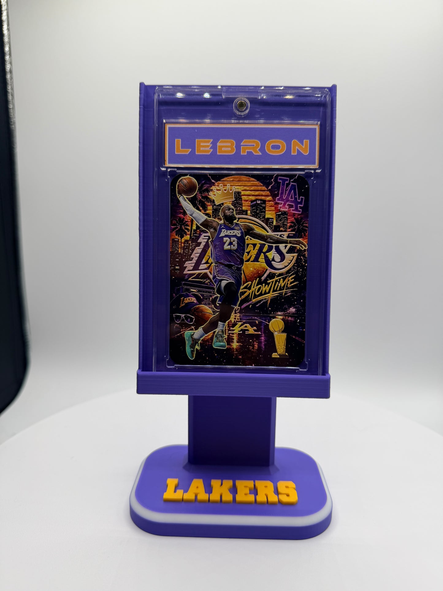 LeBron James “LA Bron” Minted Metal Card Display Stand