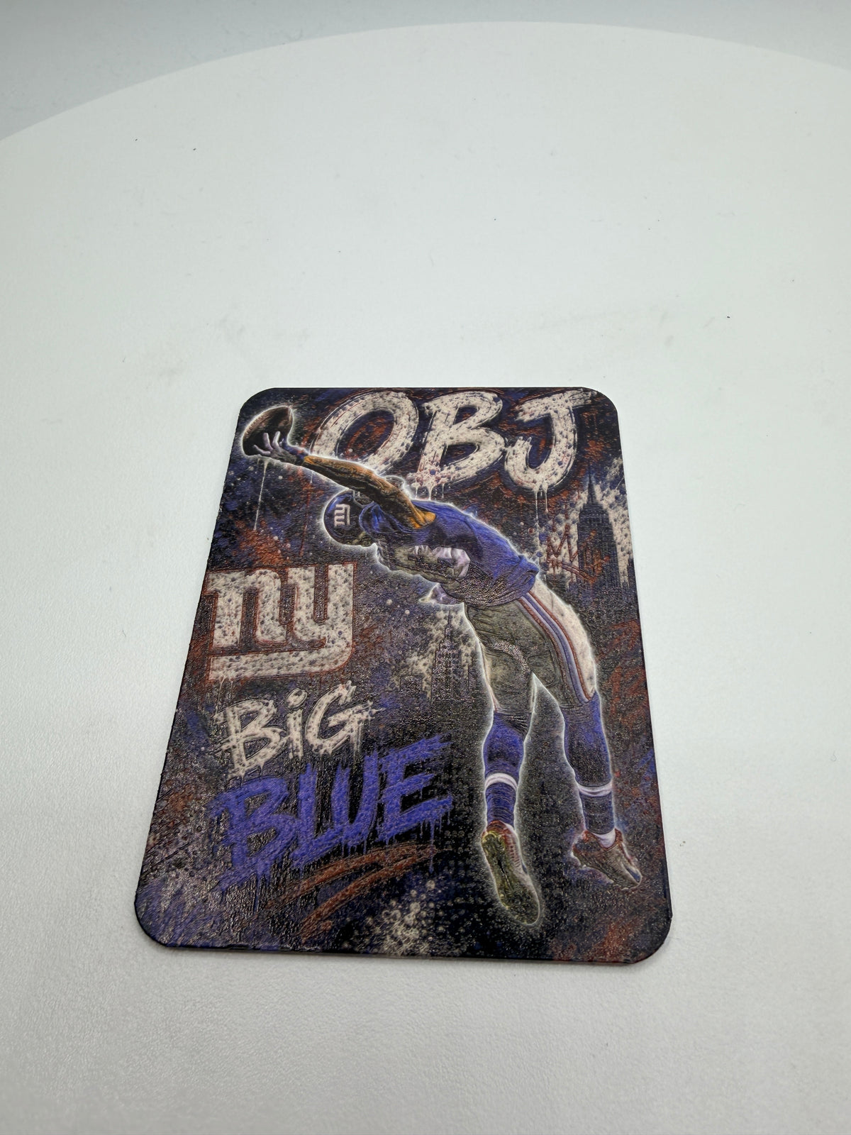 Odell Beckham Jr. “One Hand Snag” Minted Metal Card Display