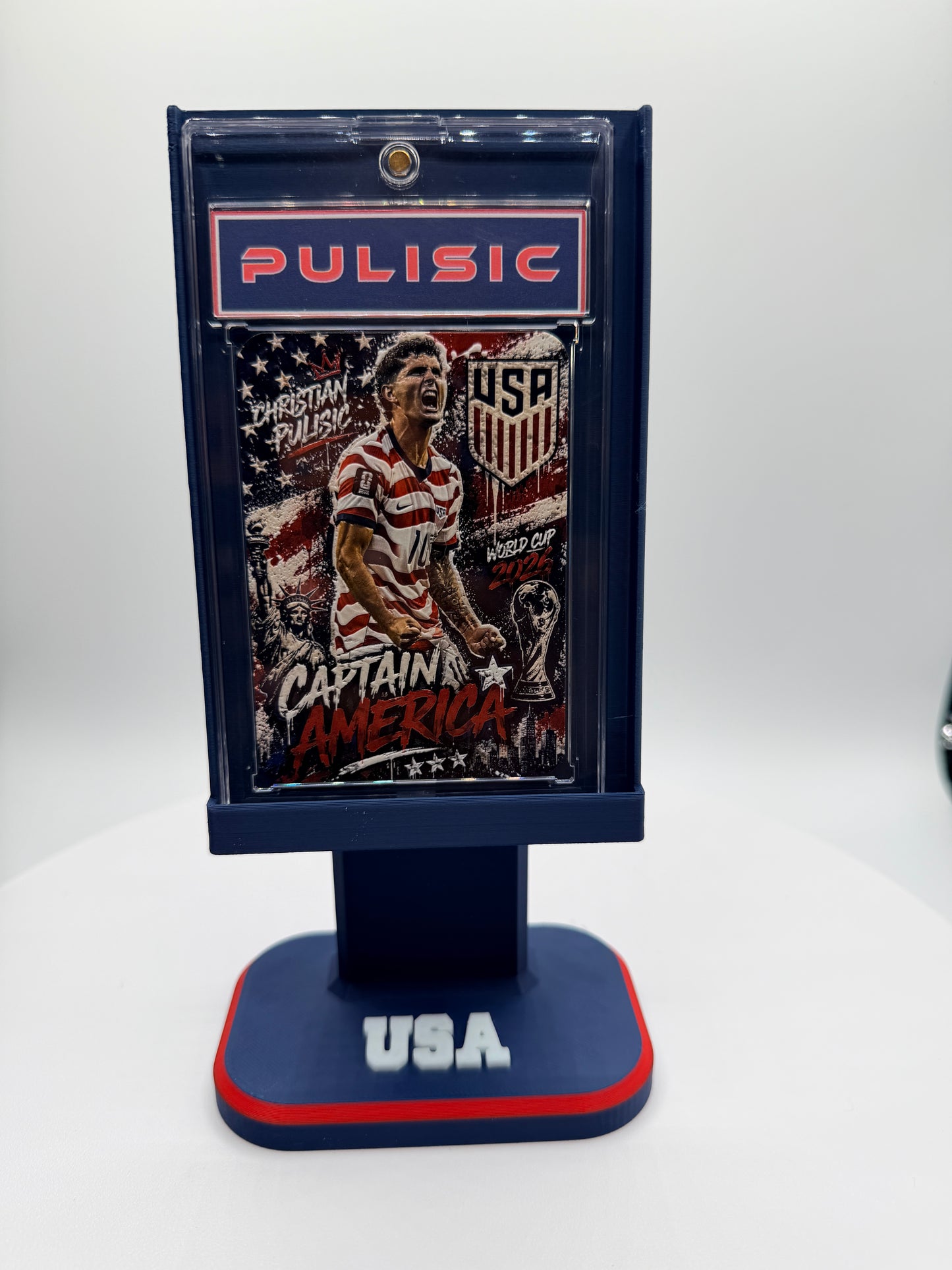 Christian Pulisic “Captain America” Minted Metal Card Display Stand