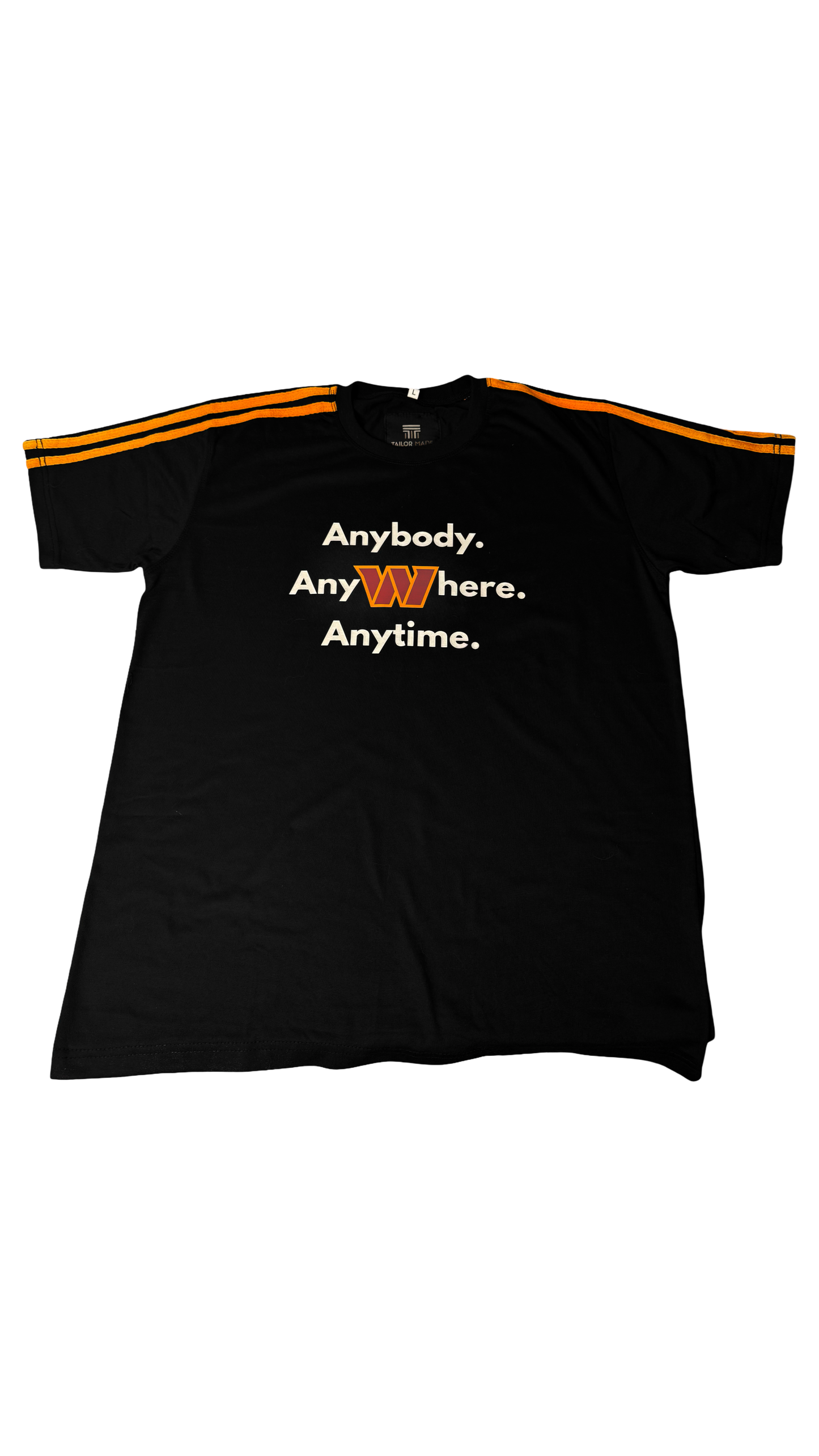 Washington Commanders Anytime Motto Signature T-Shirt