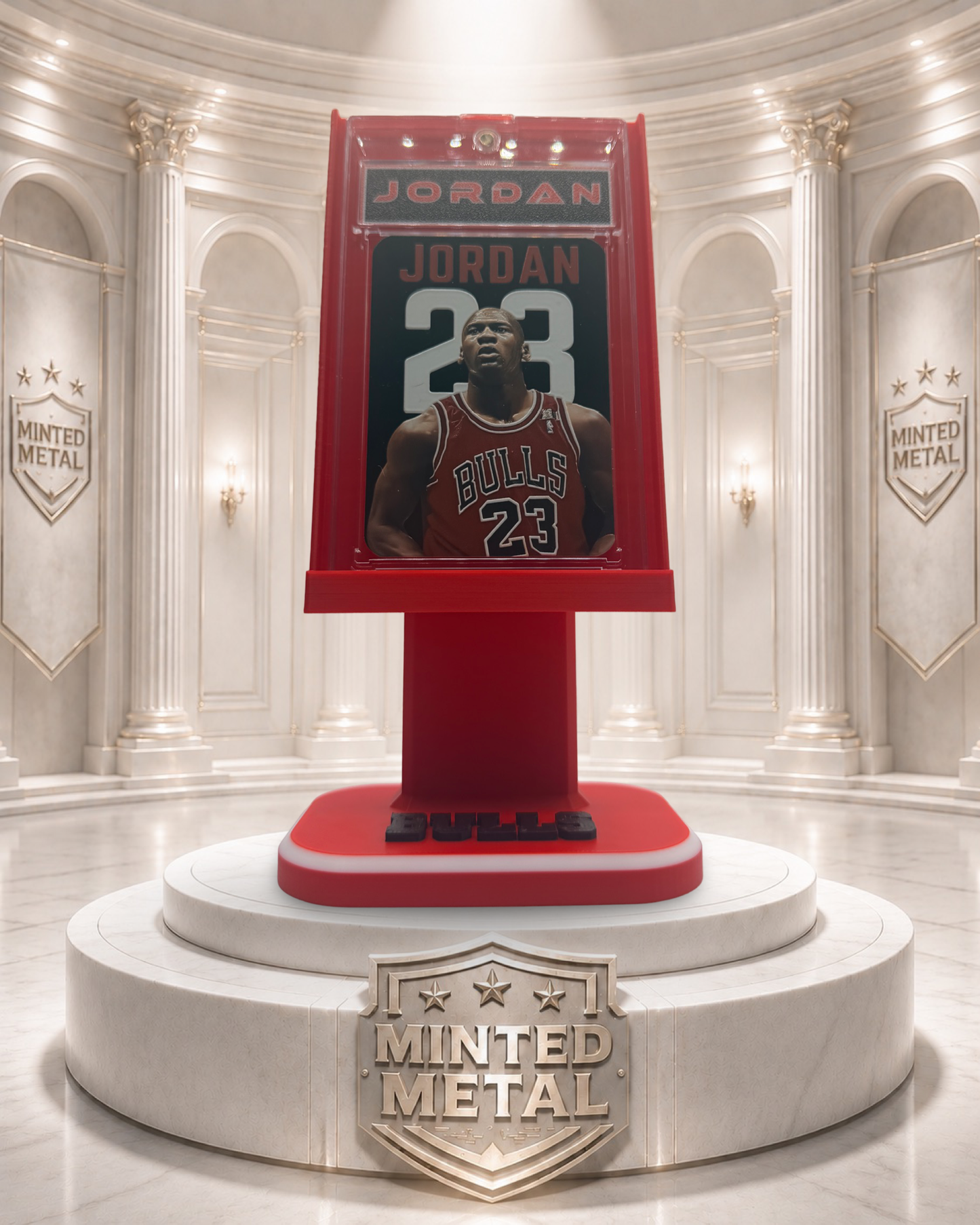 Michael Jordan “His Airness” Minted Metal Card Display Stand