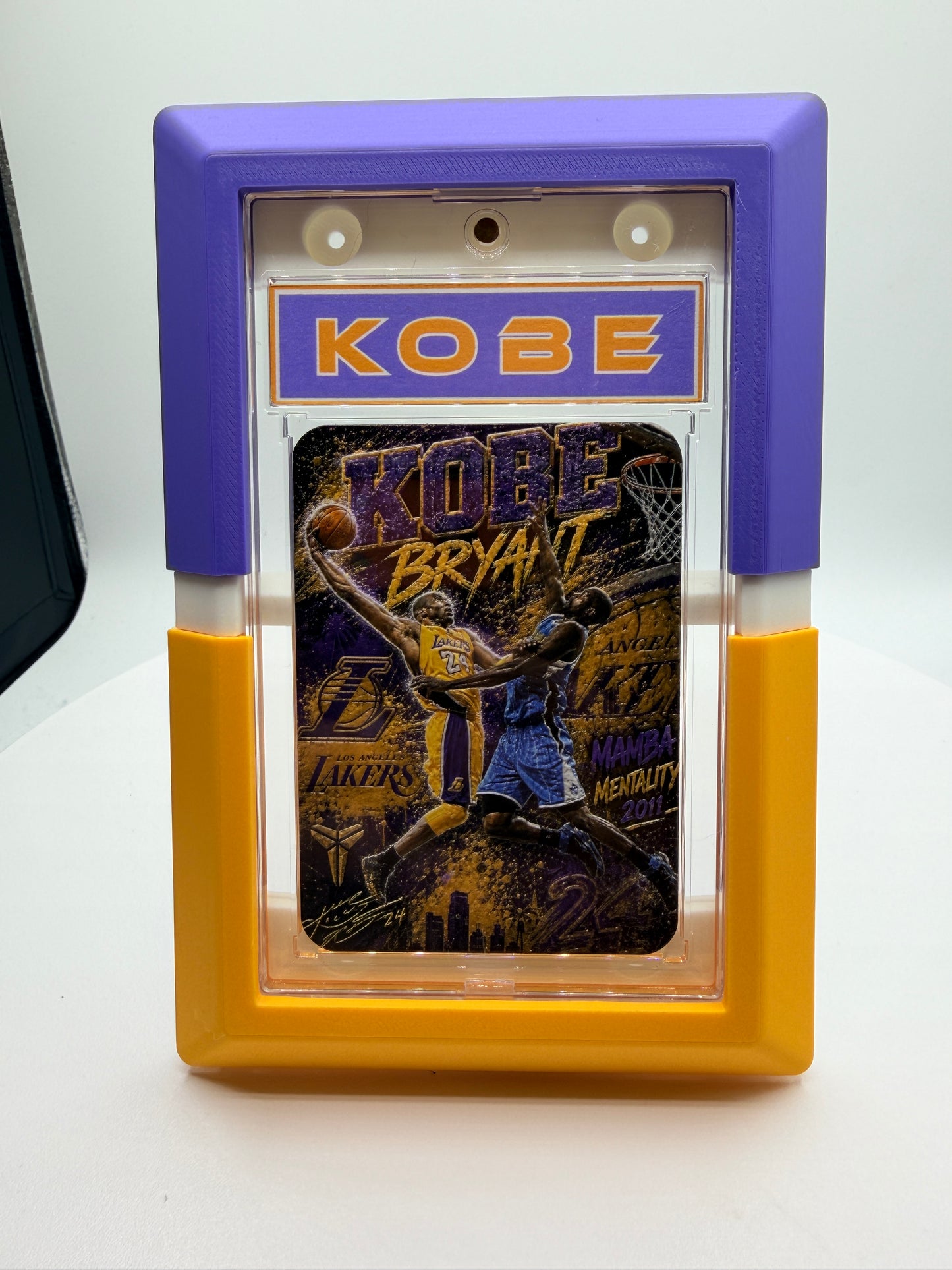 Kobe Bryant “2011 Okafor Bang” Minted Metal Card Display Stand