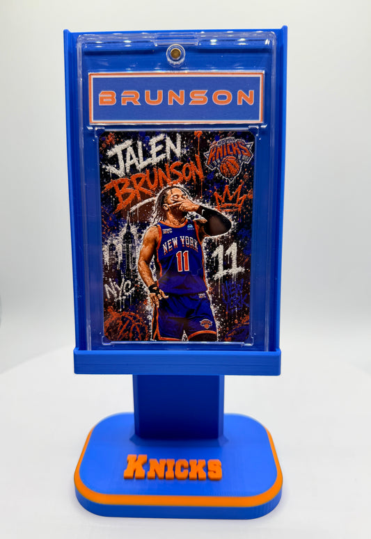 Jalen Brunson “The Celebration” - Minted Metal Display