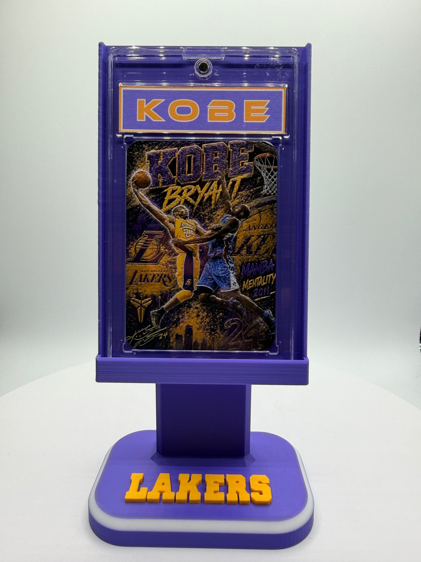 Kobe Bryant “2011 Okafor Bang” Minted Metal Card Display Stand