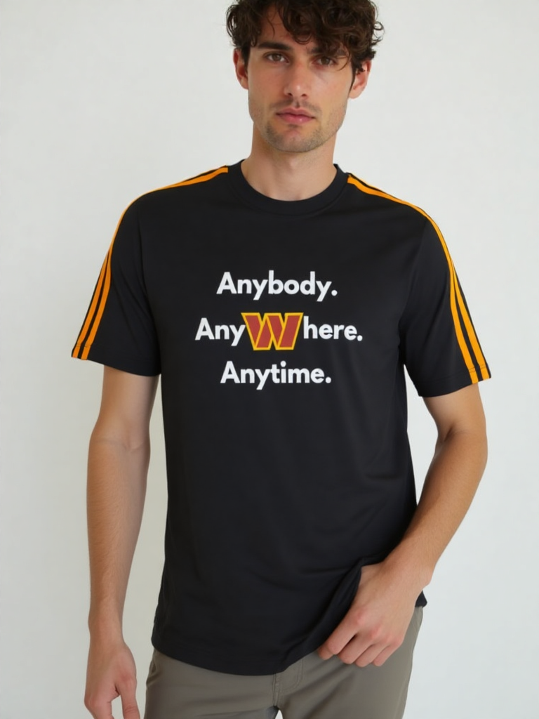 Washington Commanders Anytime Motto Signature T-Shirt