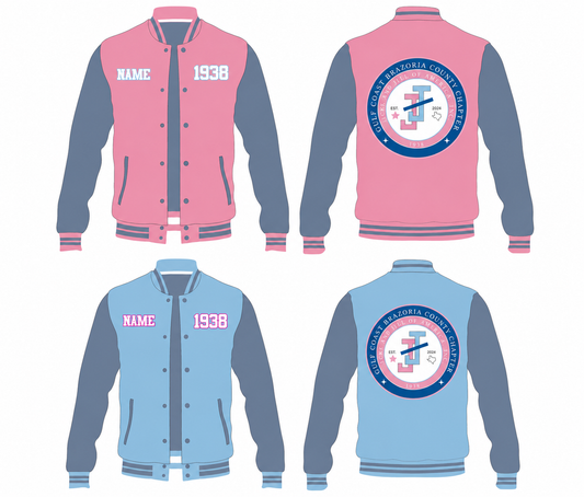 Personalized Jack & Jill Gulf Coast Brazoria County Chapter Varsity Jacket