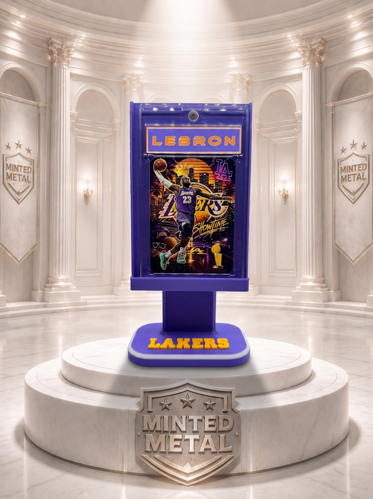 LeBron James “LA Bron” Minted Metal Card Display Stand