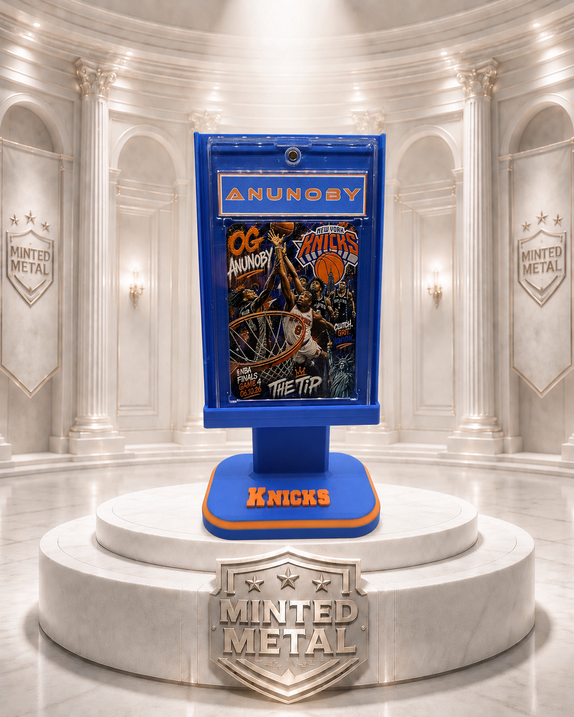 OG Anunoby “The Tip” - Minted Metal Card Display