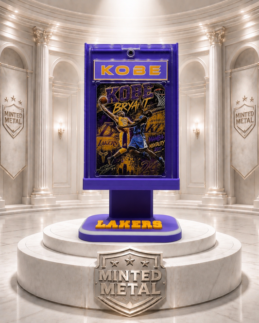 Kobe Bryant “2011 Okafor Bang” Minted Metal Card Display Stand