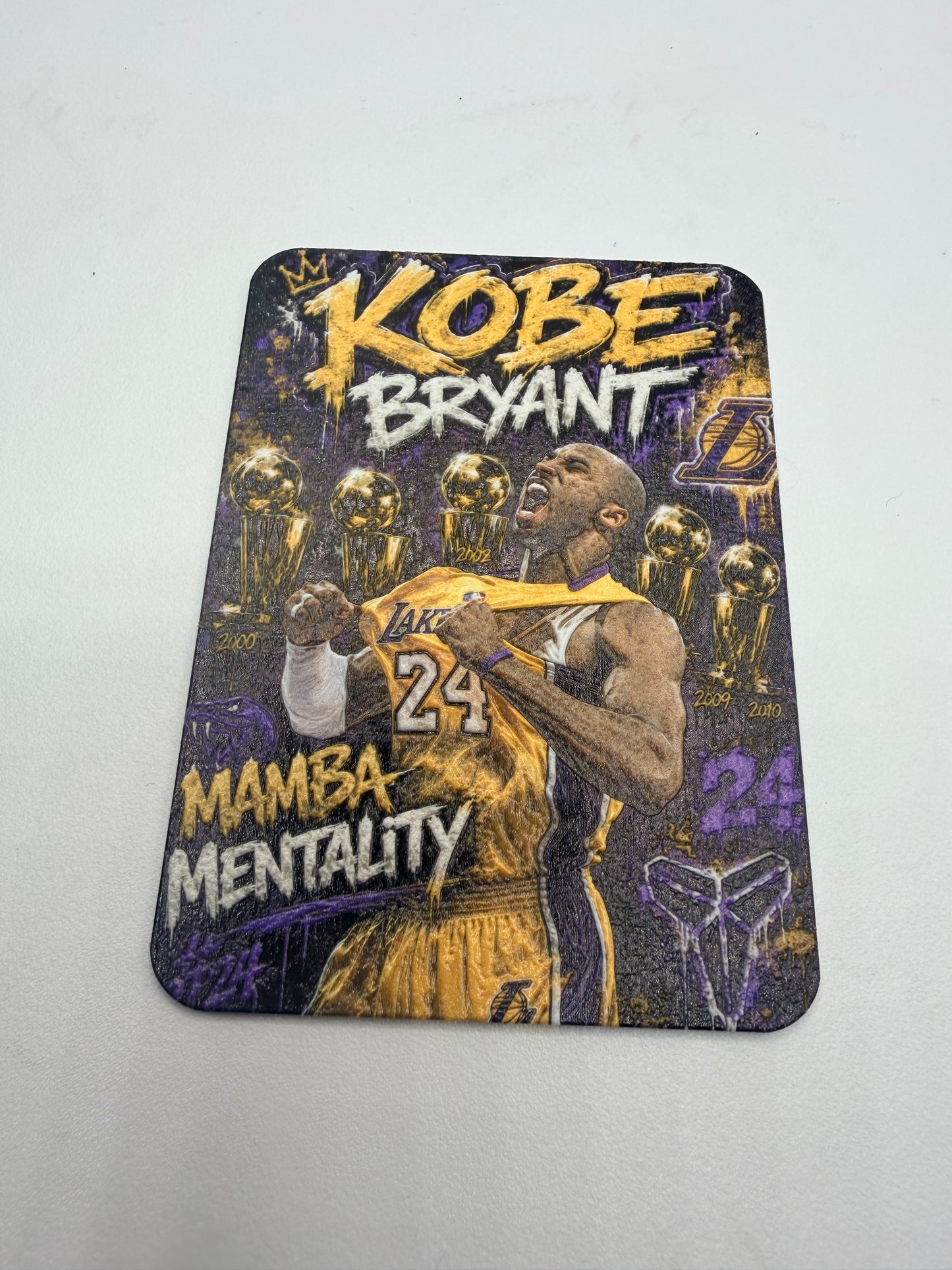 Kobe Bryant”Legacy” Minted Metal Card Display Stand